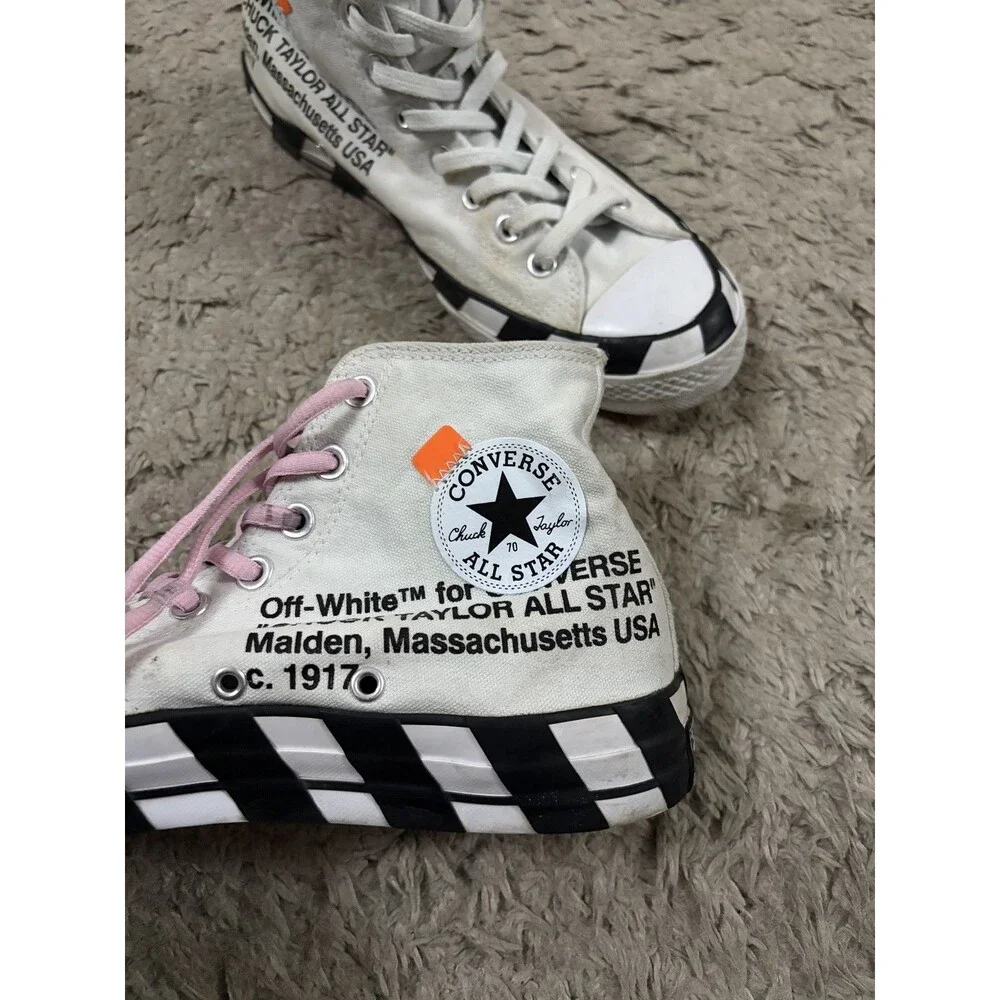 Converse Off White Chuck 70 Off-White Sneakers  mens Size 9 women size 11 - Picture 2 of 10